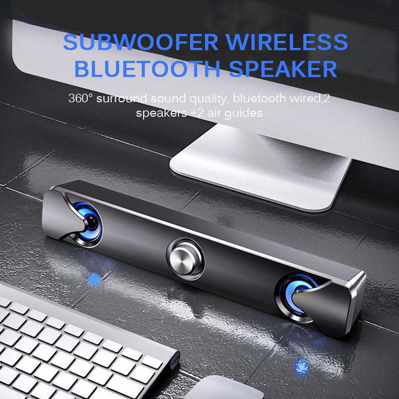 

Wired Powerful Computer 2020 USB Speaker Bar Stereo Subwoofer Bass Speaker Surround Sound Box For PC Laptop Phone Tablet MP3 MP4