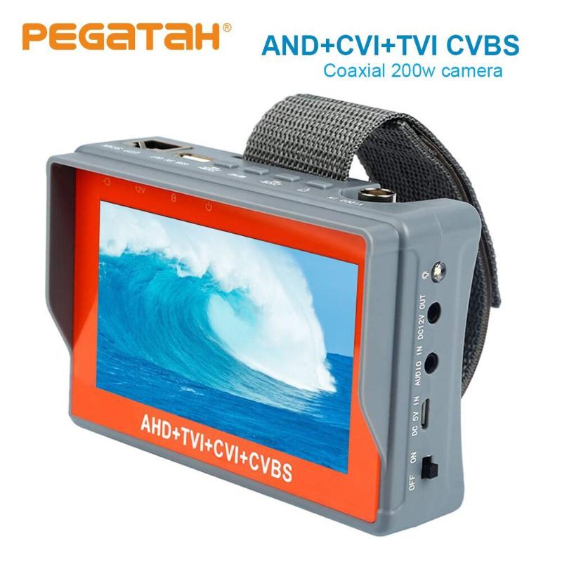 

4.3 inch 5MP 1080P Camera Tester AHD TVI CVI Analog CVBS in 1 CCTV tester Monitor Support UTP PTZ Audio test cctv