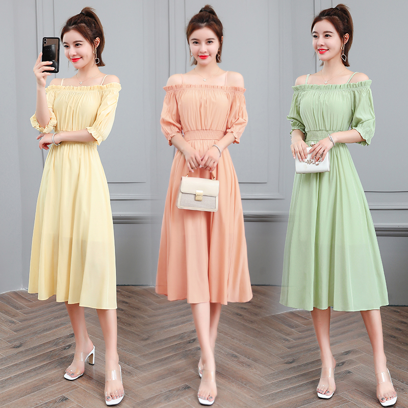

Sexy Sling Midi Dress Summer Women Casual Boho Sleeveless Stretch Waist Backless Beach Dress Vacation Club Party Vestidos, Orange