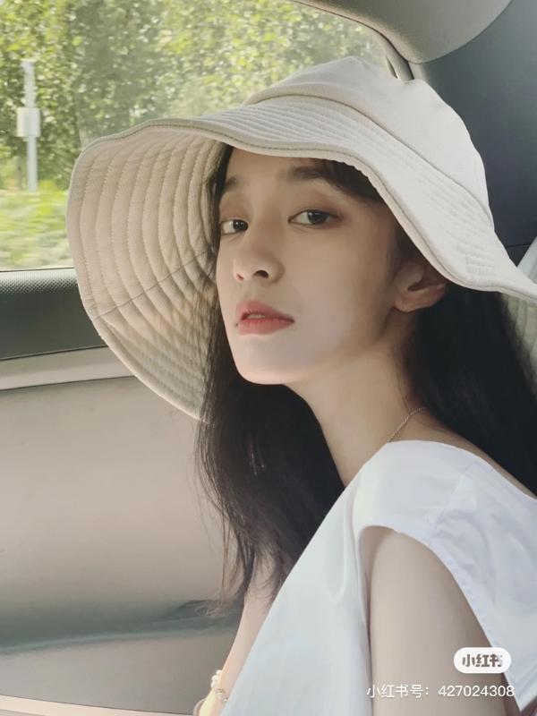 

HOT Summer fisherman's hat women's face covering Korean version sun protection ultraviolet ray sun shading hat big tide fashion, Black