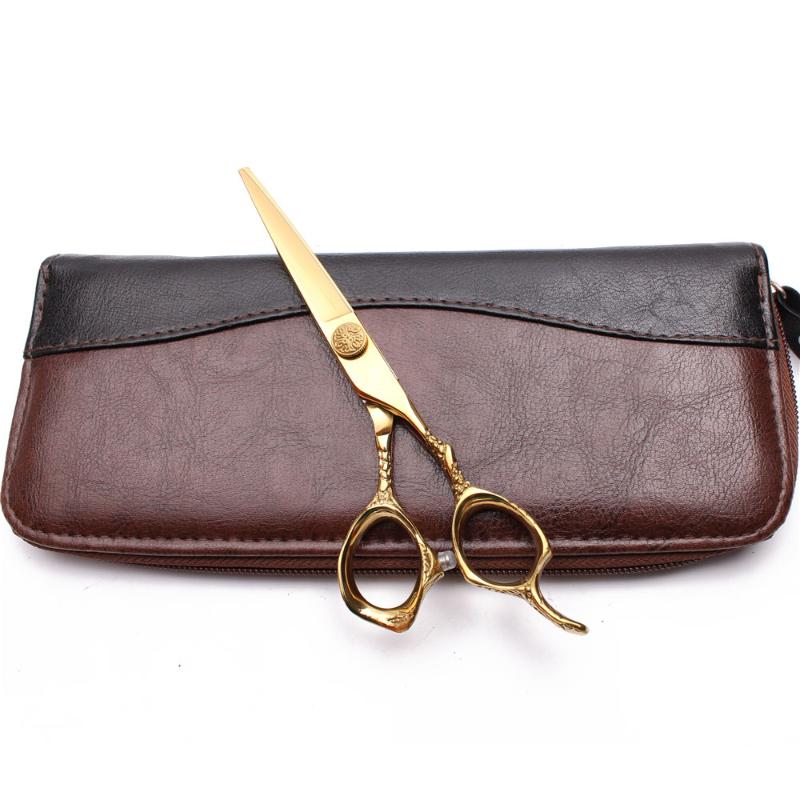 

5.5" 16cm 440C Engraving Logo Gold Professional Hairdressing Scissors Thinning Scissors Cutting Shears Salon Hair C9001