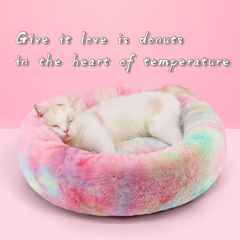 Gris Claro XL Dibea Cama Perros Redonda coj/ín Gatos sof/á para Perros Donut /Ø 70 cm dimensi/ón Exterior