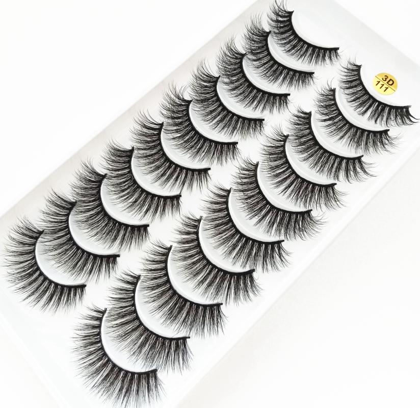 

HBZGTLAD 10 pairs natural false eyelashes fake lashes long makeup 3D mink lashes extension eyelash mink eyelashes for beauty