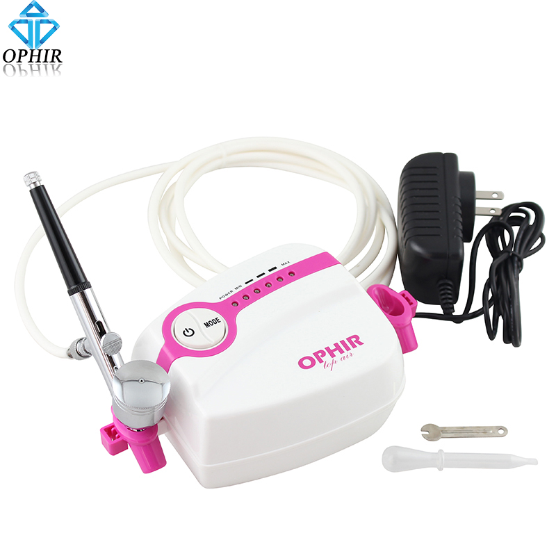 

OPHIR 0.3mm Dual Action Airbrush Kit with 5-Speed Adjustable Air Compressor for Cake Decorating Airbrushing Hobby _AC094W+AC004