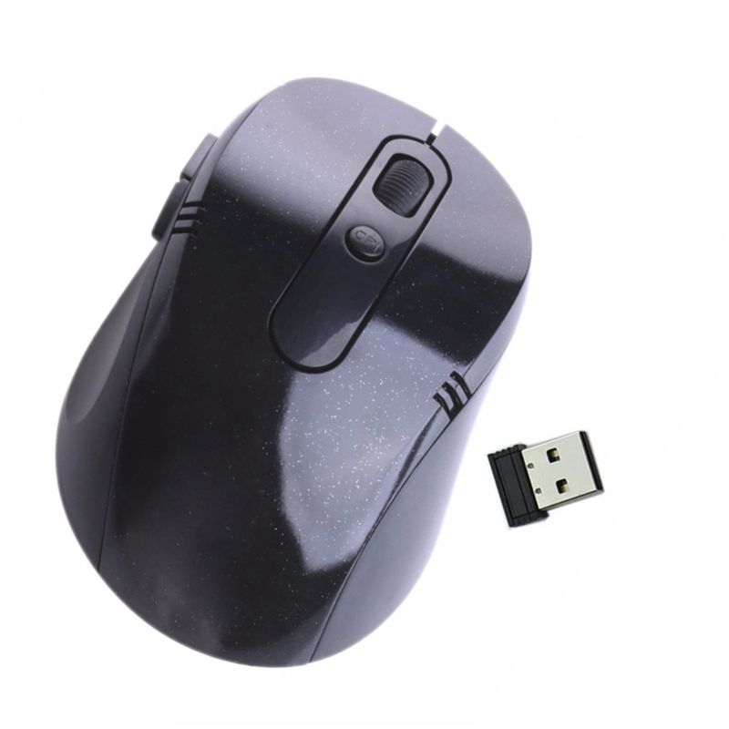 

Gaming mouse 2.4G for USB Receiver Wireless Optical Mouse Laptop Computer Desk Computer PC - Black