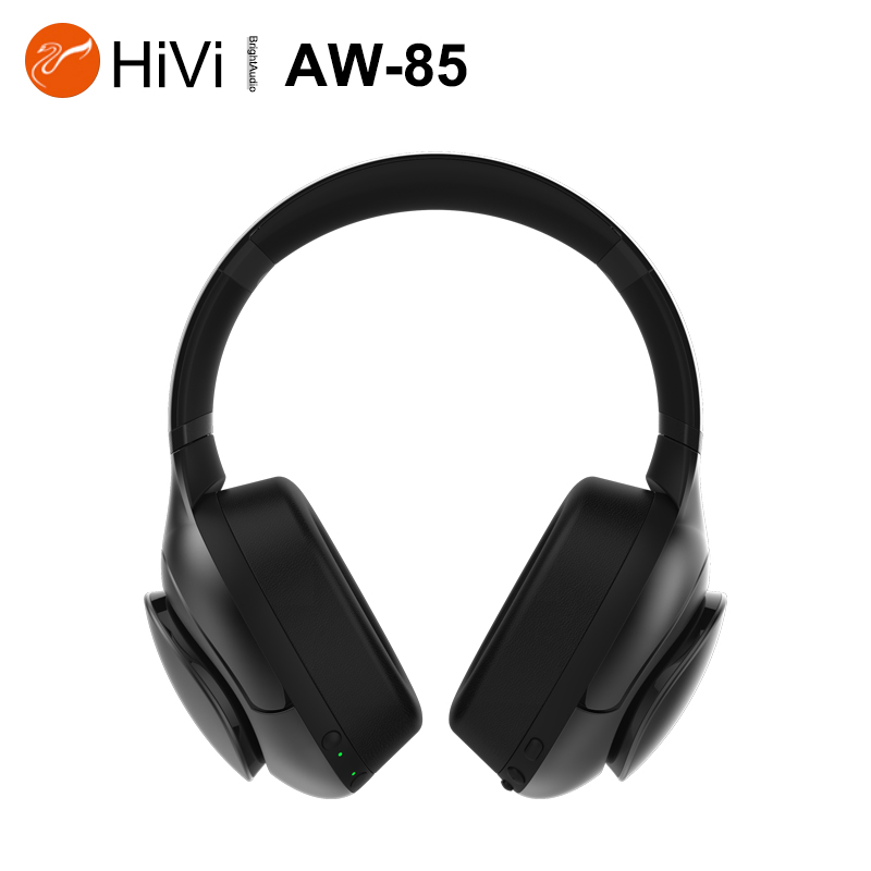 

HiVi AW-85 AW85 Wireless Bluetooth 5.0 Digital ANC Headphone Headset,with wireless charging, APP control, smart play/pause