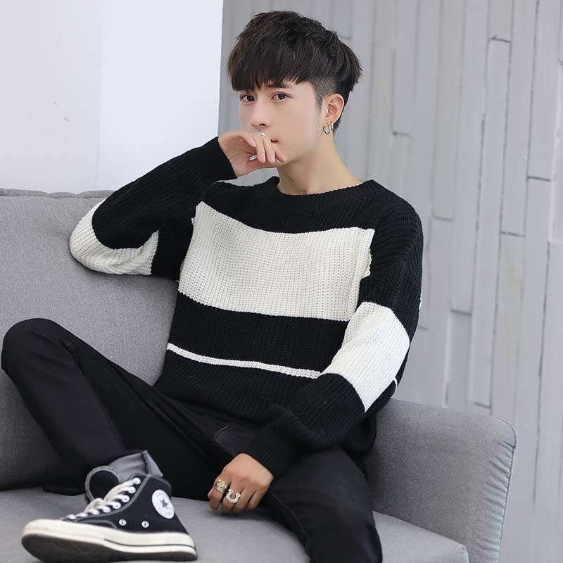 

Winter Sweaters Men and Women 2020 Casual Streetwear Lovers Long Sleeve Knitted Jumpers Korean Unisex Loose Pullovers Autumn Y, Blue
