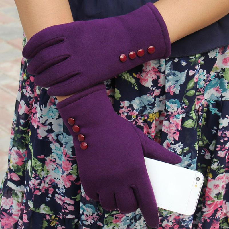

2020 women New Gloves New Fashion Womens Winter Outdoor Sport Fitness Warm Soild Color Gloves Arrival #SH