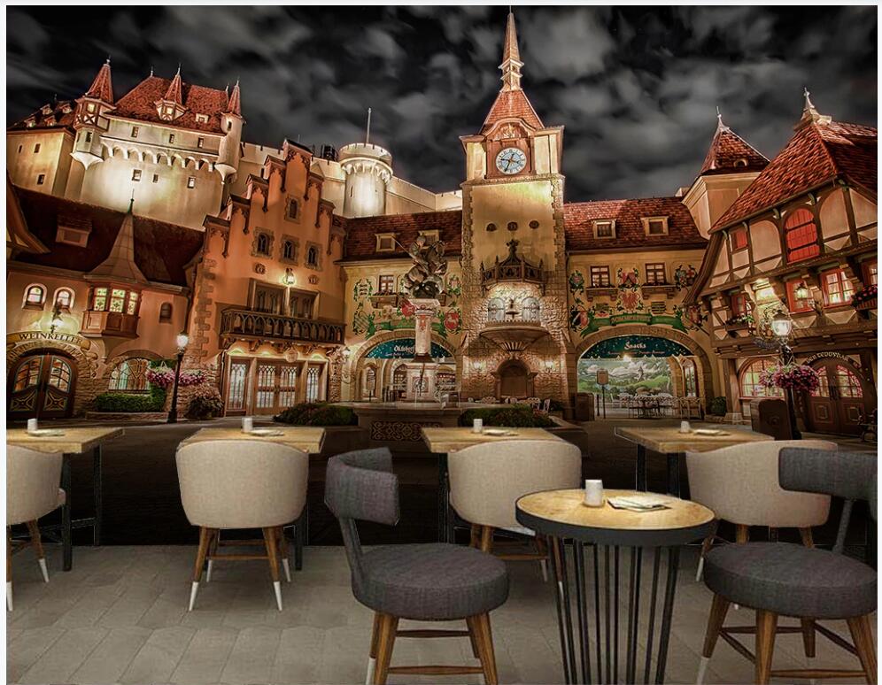 

Custom mural photo wallpaper 3d European retro city architectural landscape home decor living room wallpaper for walls 3 d in the bedroom, Non-woven wallpaper