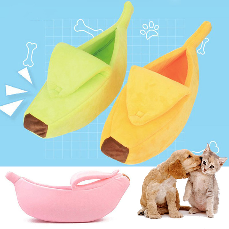 

Creative Banana Pet Home Portable Cat Supplies Warm pet house in winter