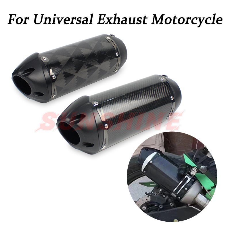

51mm Universal Motorcycle Exhaust Brothers Pitbike Racing Modified Muffler Escape For RC390 150 750 MT-09 XMAX 300 Z1000