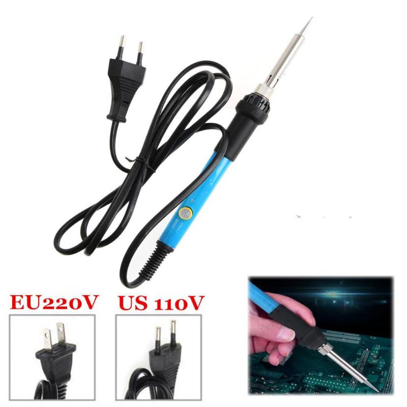 

Adjustable Temperature Electric Soldering Iron 110V 220V 60W US EU Plug Welding Tool Desoldering Pump Solder Wire Tweezers XI