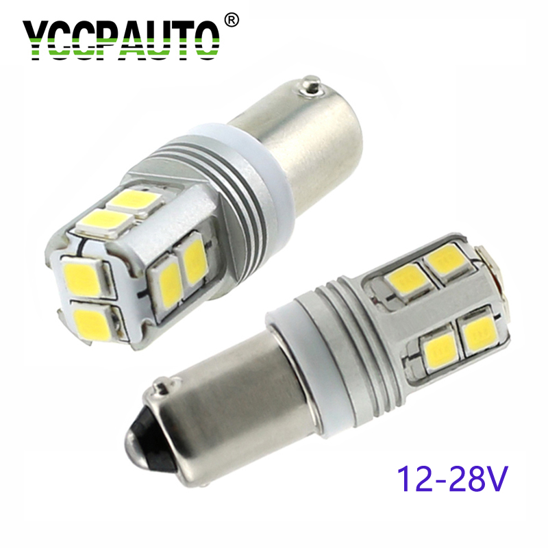 

YCCPAUTO T4W BA9S LED Canbus Bulbs White BAX9S H6W Car LED Side Marker Lamp 12V 24V Auto Clearance Lights 6000K 2Pcs, As pic