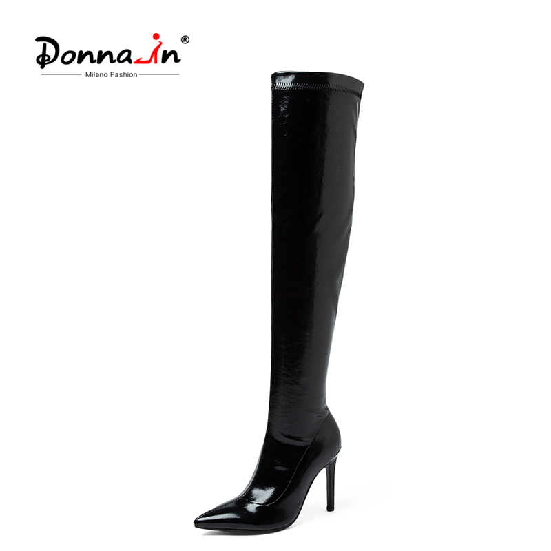 

Donna-in Large Size Over-the-Knee Heel Boots For Women 2020 WinterNew Fashion Sexy Pointed Toe Boot Stiletto Party Female Shoes, Red