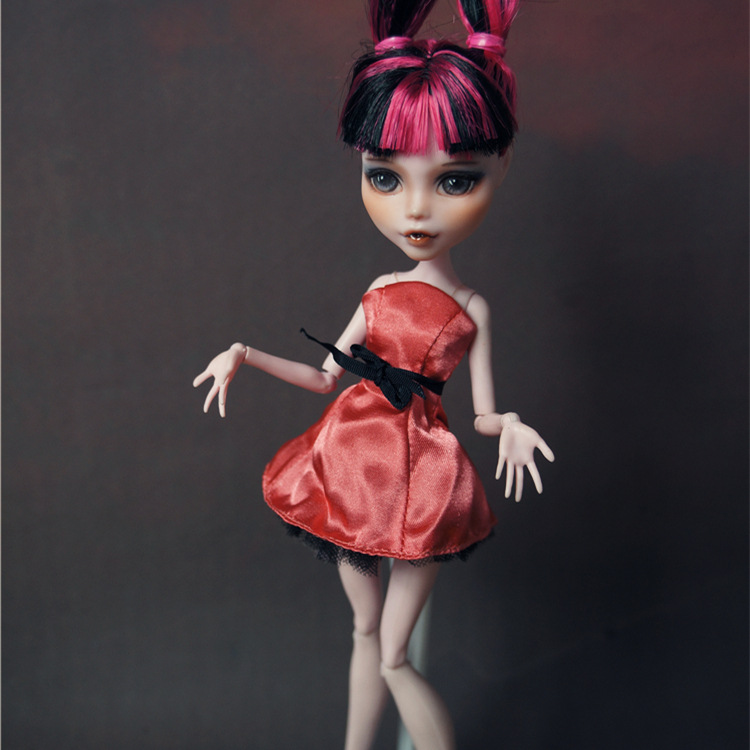 

Doll Fashion Dress Jeans Outfits Coats Monstering High Doll Clothing Set DIY Personality Clothes Set Girl Toy Decors