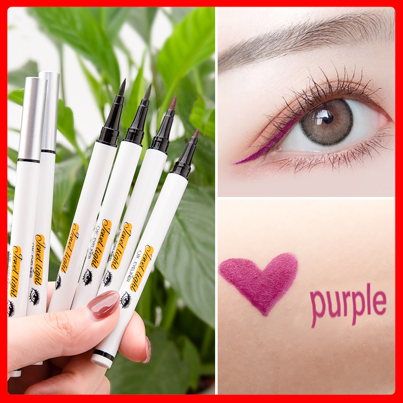 

CE106 3 Colors Eyeliner Quick-drying Waterproof Eye Liner Pencil Makeup Smooth Beginner Eyeliner Liquid Eye Cosmetic, Plum