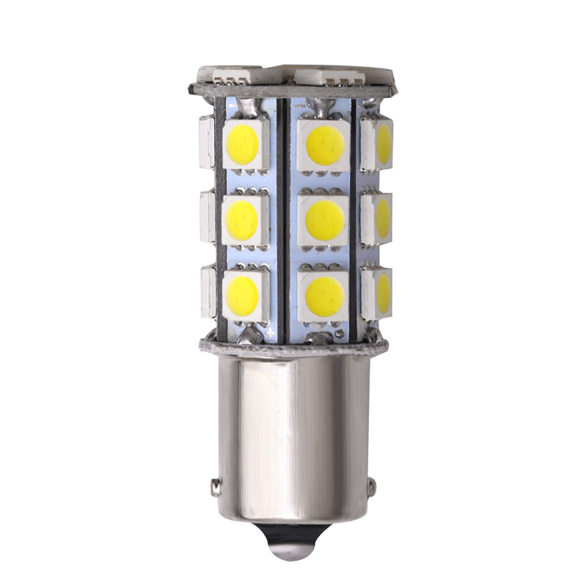 

2Pcs LED Car Turning Light 1156 BAU15S 1157 PY21W 27SMD Reversing Light 324LM 10W, As pic