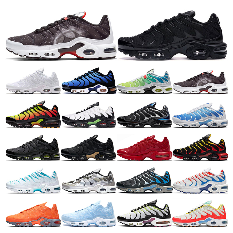 

Hot tn plus running shoes mens White Volt black Hyper blue Oreo Purple Supernova womens Breathable fashion sports sneakers trainers outdoor, 11 oreo