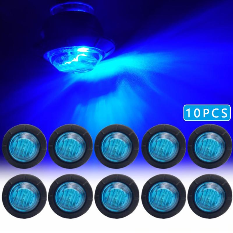 

Bulb Marker Lights Universal Pickups Truck Trailers LED 10pcs set DC12V, As pic