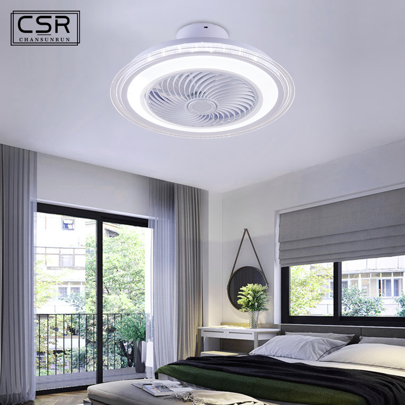 

Ultra-thin Fan Ceiling Lights APP Remote Control Plafonnier LED Fans Invisible Leaves Lampara Techo Bedroom Ceiling Lamps