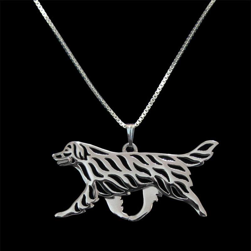 

Lovers Alloy Pendant Necklaces Women's Metal Leonberger Necklaces Drop Shipping
