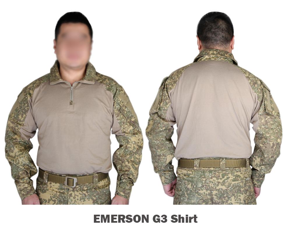 

Emerson Tactical G3 Battle dress combat gear training shirt US Army Camouflage Badlands Color BL