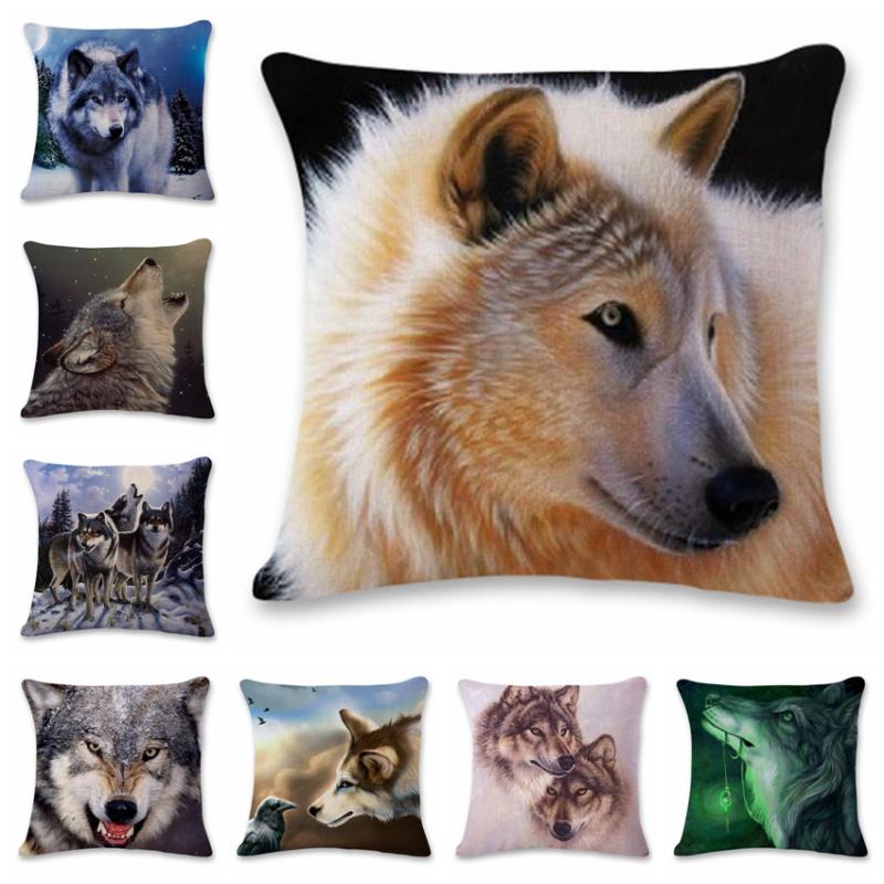 wolf pillow pet