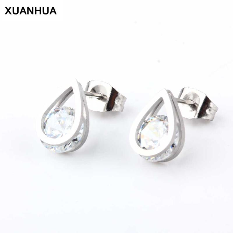 

XUANHUA Wholesale Crystal Earings Fashion Jewelry Stud Earrings For Women Jewelry Earing Gifts For Women Jewellery Earrings 2020