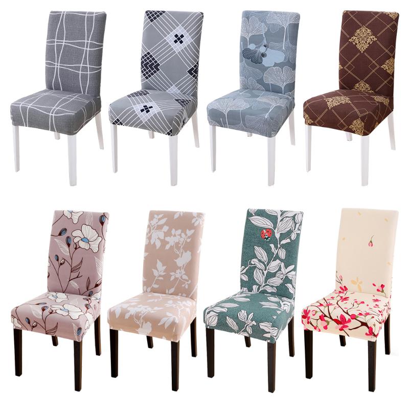 

2020 Universal Size Chair Cover Dining Elastic Chair Covers Spandex Stretch Elastic Anti-dirty Removable For Dining Room Kitchen