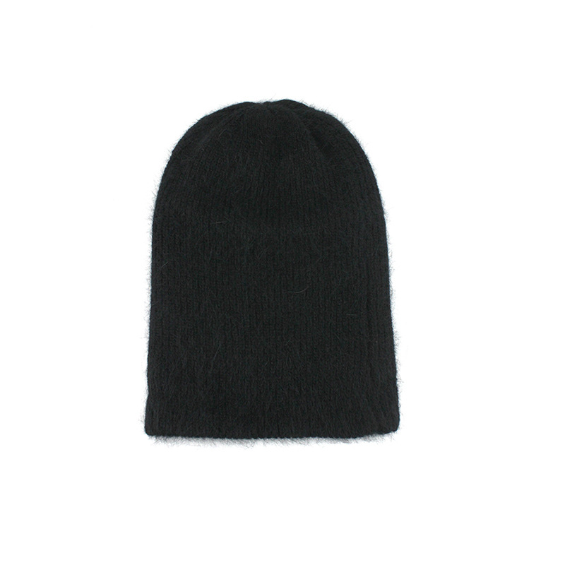 

Winter Women's Long Fur Warm Knitted Hats For Men and Women Can Wear Outdoor Thickened Urinal Hats, White