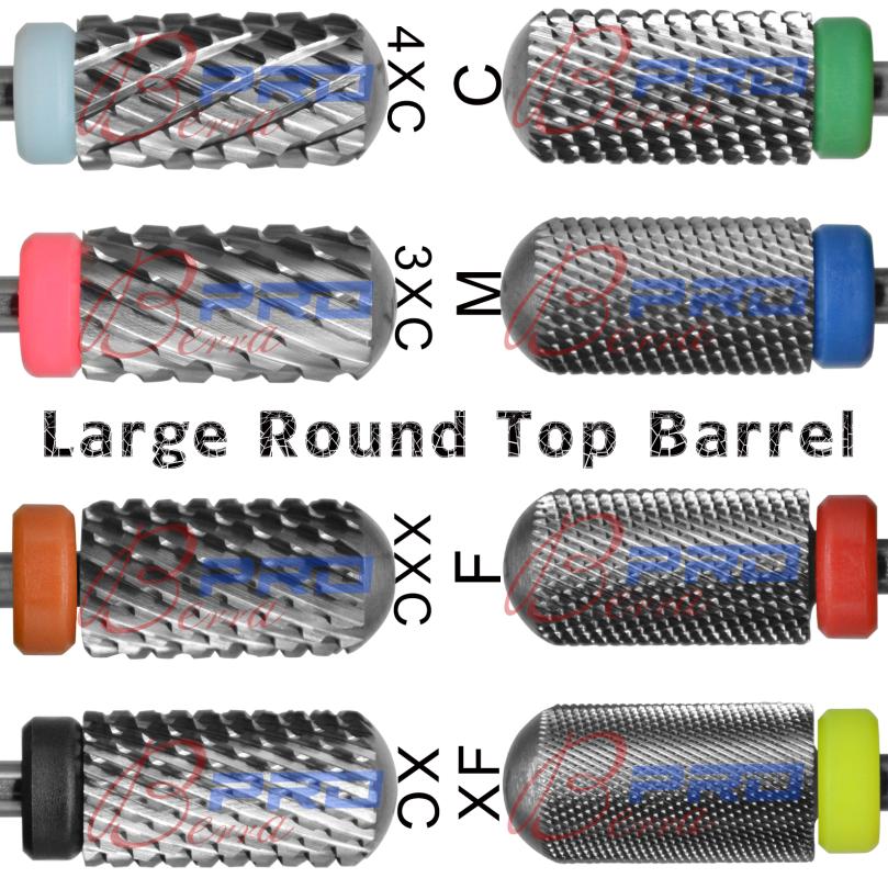 

Proberra 6.6 Original Large Barrel Round Smooth top Tungsten steel Carbide nail drill bits Burrs