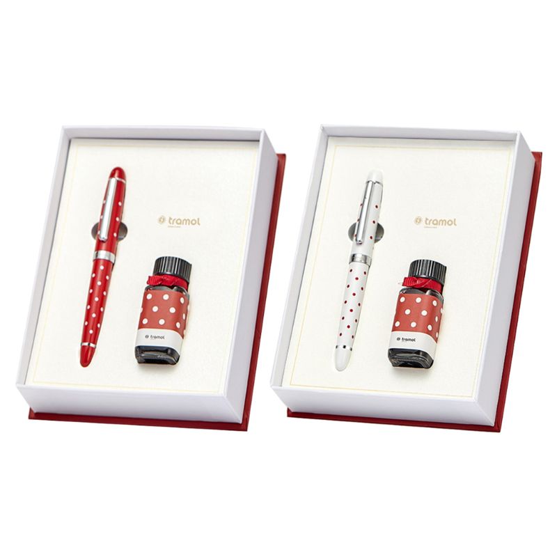 

Retro Business Fountain Pen Student Signature Calligraphy with 15ml Ink Gift Box New, Red