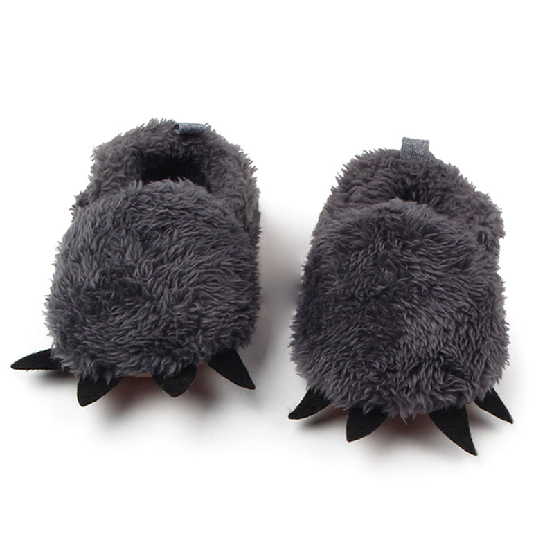 

1 Pair Newborn Infant Baby Girls Winter Warm Baby Winter Boots Warm Cute Monster Claw Walk Learning Shoes Infant Indoor-35, Red