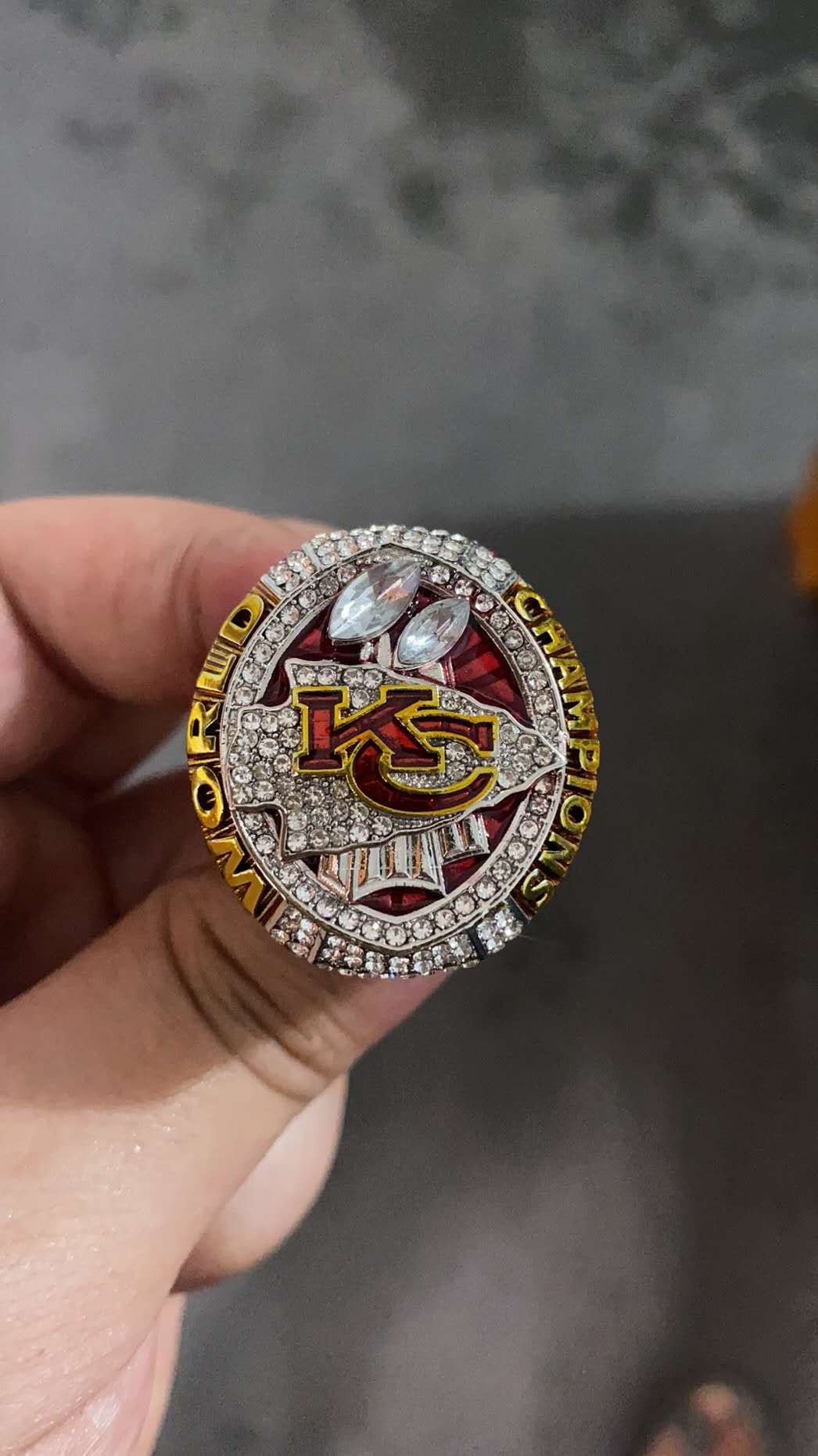

LAST DESIGN FASHION SPORTS JEWELRY 2020 Kansas City FOOTBALL RING CHAMPIONSHIP RING FANS SOUVENIR GIFT US SIZE 9-13#