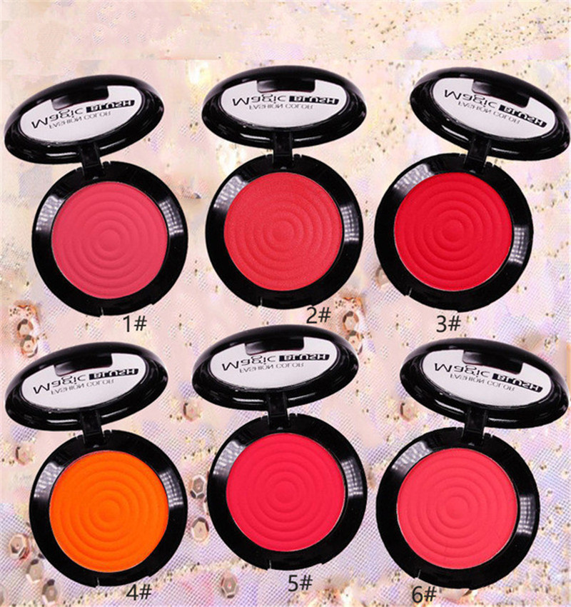 

2020 Private Label Face Blusher Makeup Custom Contour Powder Palettes with Single Blush cosmetics makeup brush containers vegan makeup blush