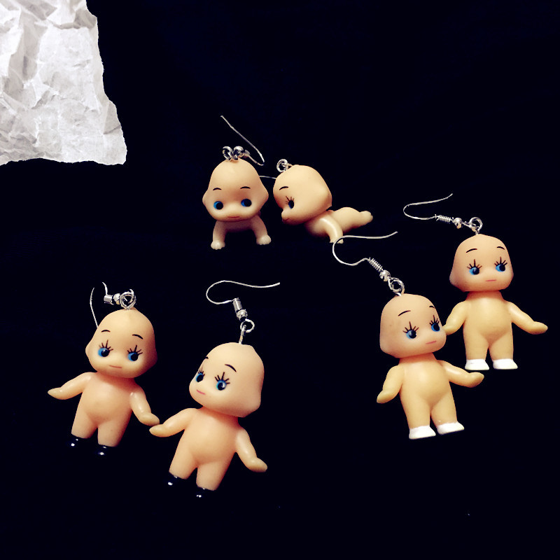 

Dangle & Chandelier Cute Funny Cupid Angle Drop Earrings For Women Girls Lovely Cartoon Various Party Jewelry Gift