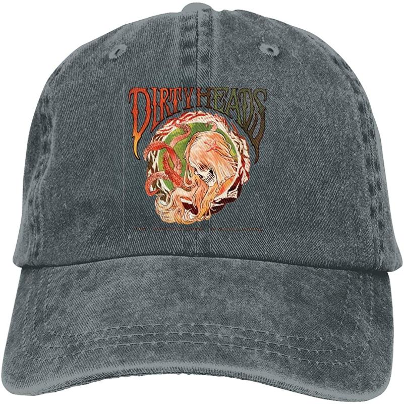 

Dirty Heads Casquettes Unisex Plain Baseball Cowboy Hat Black