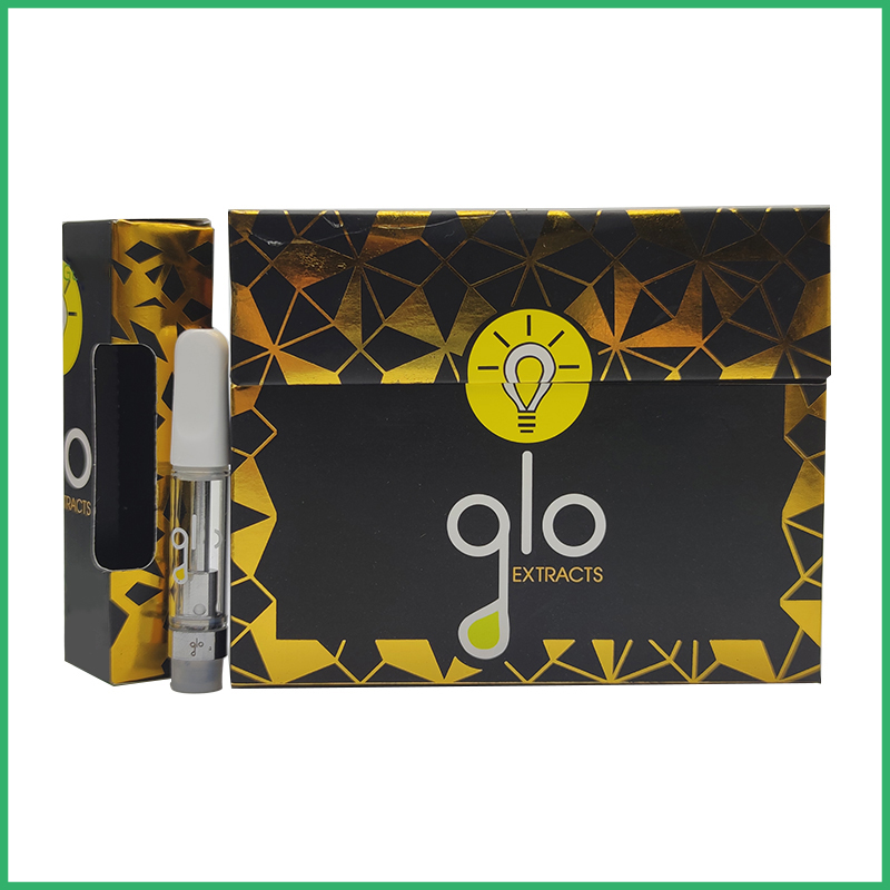 

Big chief Vape Tank Glass Cartridge Ceramic Carts 0.8/1.0ml Ceramic tip GLO Vaporizer Pens for Thick Oil Atomizer