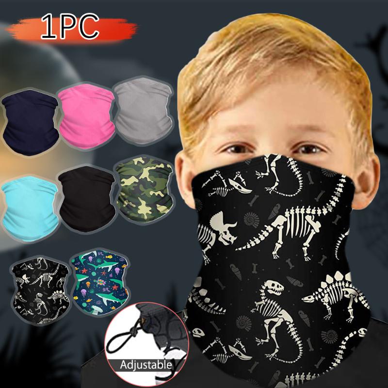 

1PCS Kids Outdoor Bandana Scarf Print Ear Face Cover Sports Windproof Scarf Neck Tube Cover Dust Riding Cycling Bandana#A35