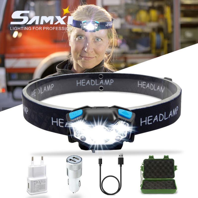 

Rechargeable Induction Headlights Rechargeable LED Super Bright Night Fishing Lights Waterproof Outdoor Head Lights