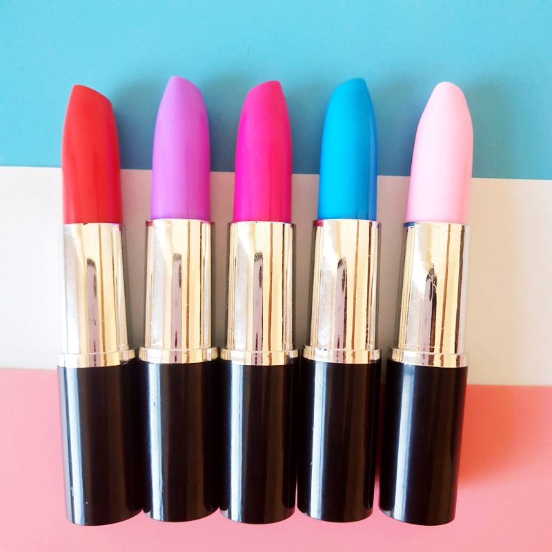 

1pcs Colorful Lipstick Highlighter Single Head Writing Highlighter Pen Japanese Stationery Cute Office School Supplies