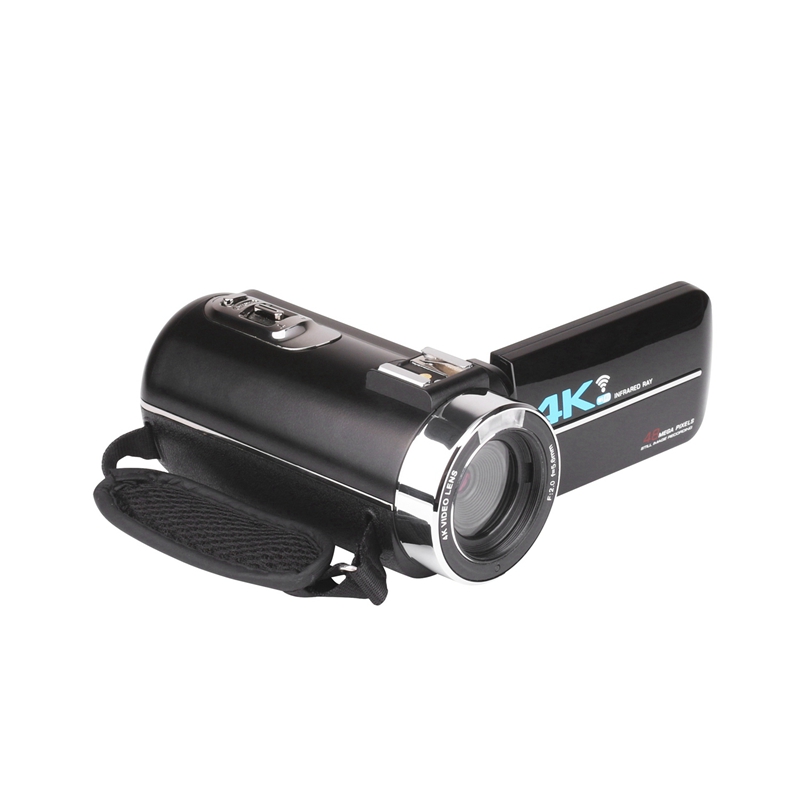 

4K Wireless Video Camcorder 48MP 1080P HD 16X Zoom Anti-Shake DV Camera with Remote Control for Travel/Gift, As pic