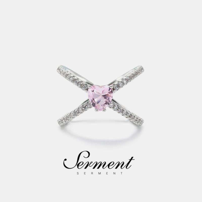 

SERMENT Fashion Gilded Silvered Color Jewelry Rings Twist Rings New Fashion Wedding Lucky Woman Accessories