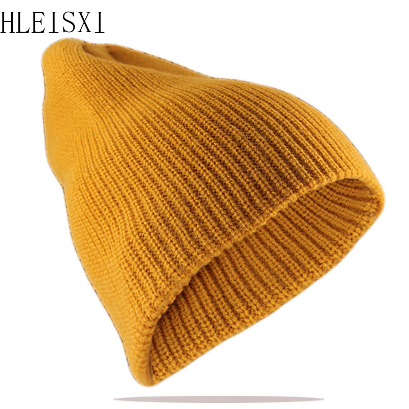 

Women Beanies Skullies High Quality Female Solid Knit Hat Fashion Hats For Girl Winter Warm Gorras Bonnet Outdoor Bone Sale, Black
