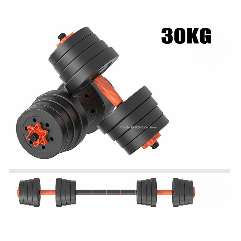 

30KG Adjustable Dumbbells Weight Set Fitness Biceps Exercise Barbell/Dumbbells, Home Gym Dumbbell/Barbell Set, Red