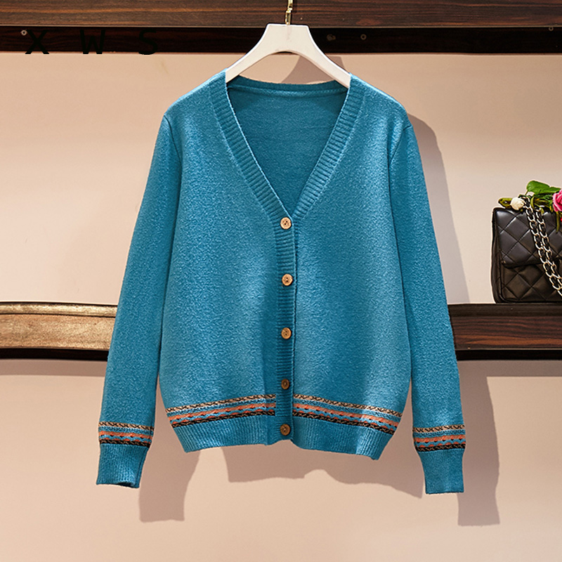 

2020 Women Knitted Sweater Cardigans Long Sleeve V neck Button Pocket Korean Knit Jacket Loose Cardigans Cashmere Tops, Black