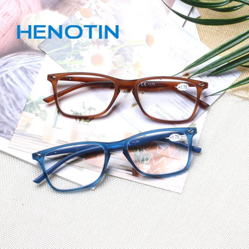 

Stylish rectangular reading glasses, spring hinge, men's and women's reading glasses, diopter 0.5 1.75 2.0 3.0 4.0