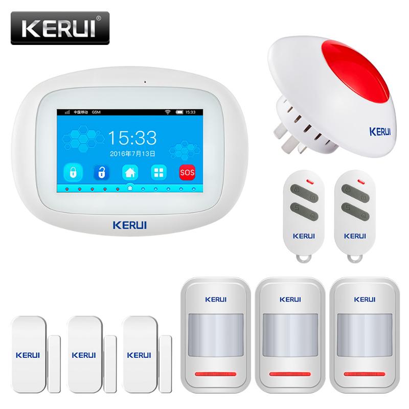 

KERUI K52 WIFI GSM 4.3 Inch TFT Color Display APP Control Wireless Home Alarm Aystem Security Protection Anti-theft Alarm Device