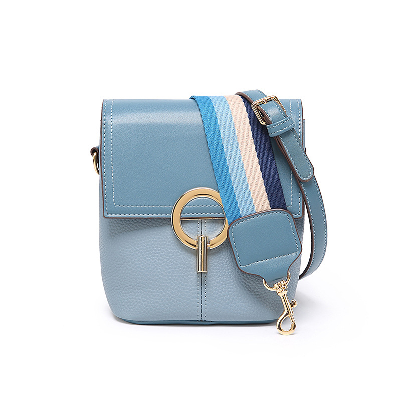 

New Korean Net Red Bucket Bag Wild Wide Shoulder Strap Women's Clutch Crossbody Bag