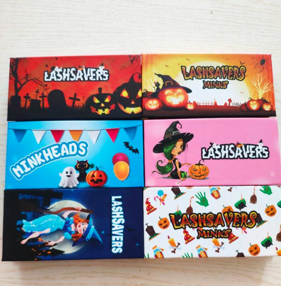 

Wholesale Halloween Eyelashes Packaging Boxes bulk Snakepattern Lashsavers Minks Bulk 25mm Lashes Candy Empty Package, Yellow